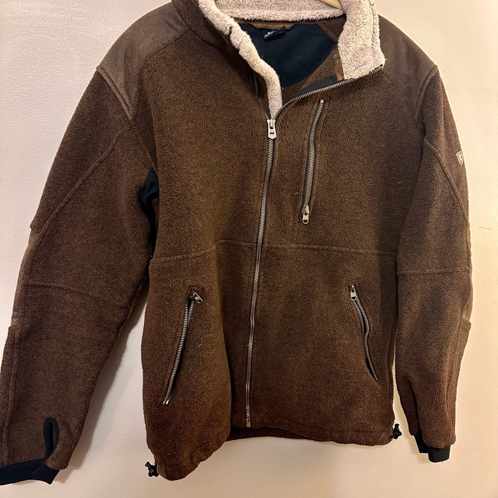 Men's Kuhl Brown Fleece Jacket size M